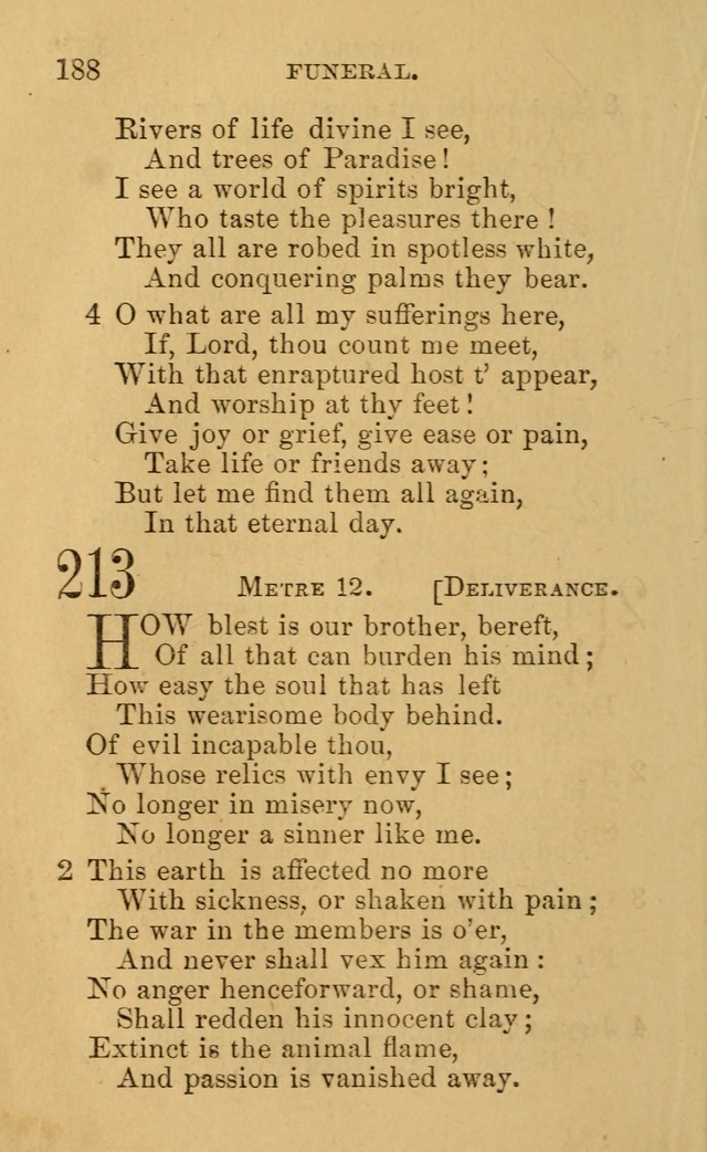 A Collection of Psalms, Hymns, and Spiritual Songs: suited to the various occasions of public worship and private devotion, of the church of Christ (6th ed.) page 188