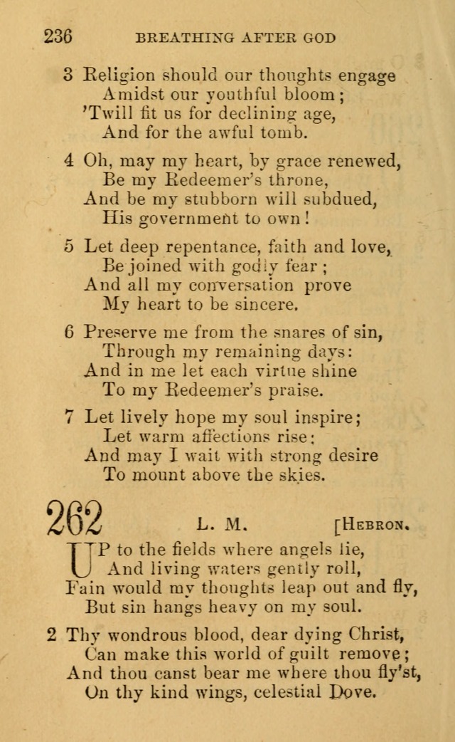 A Collection of Psalms, Hymns, and Spiritual Songs: suited to the various occasions of public worship and private devotion, of the church of Christ (6th ed.) page 236