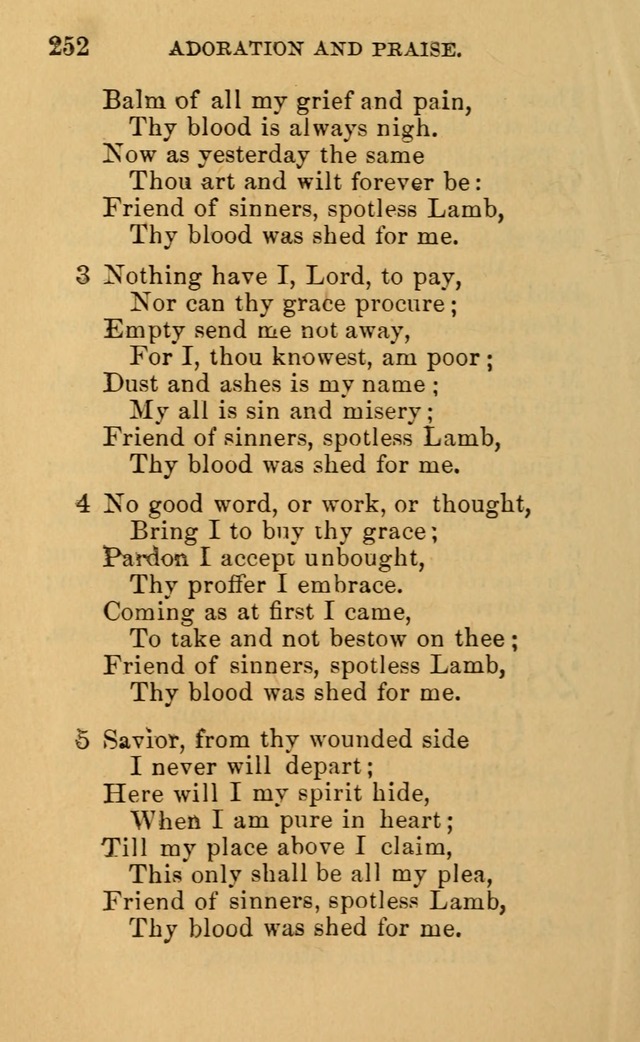 A Collection of Psalms, Hymns, and Spiritual Songs: suited to the various occasions of public worship and private devotion, of the church of Christ (6th ed.) page 252