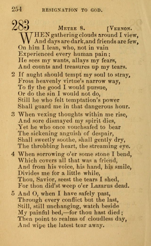 A Collection of Psalms, Hymns, and Spiritual Songs: suited to the various occasions of public worship and private devotion, of the church of Christ (6th ed.) page 254