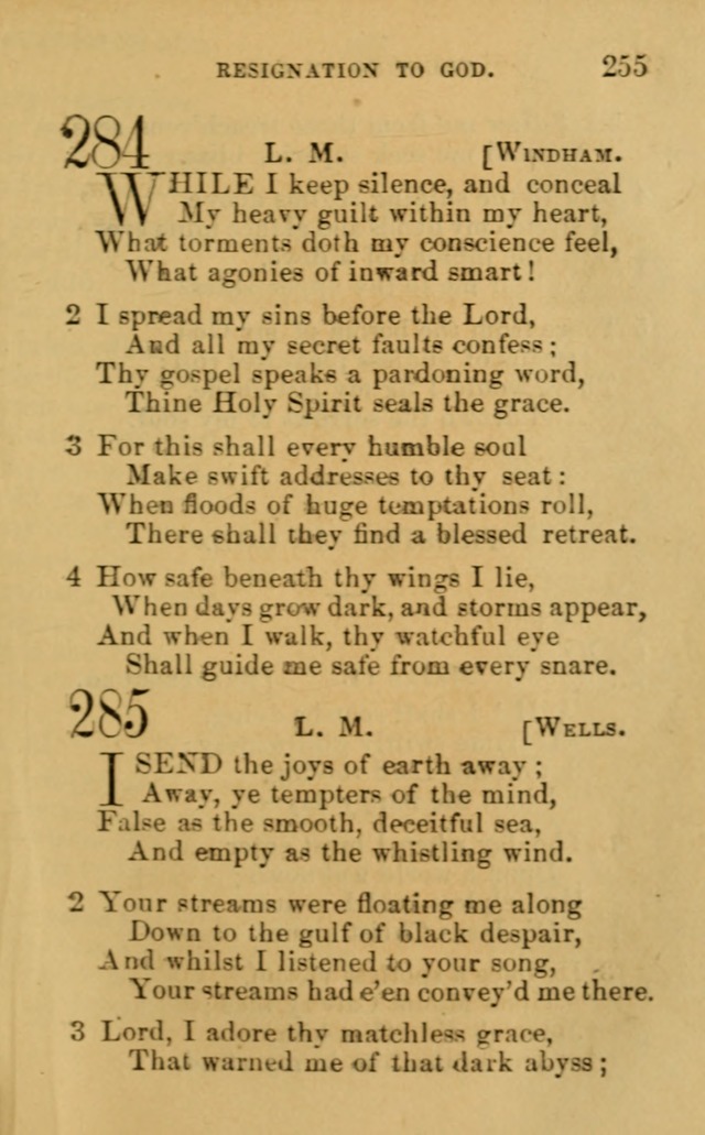 A Collection of Psalms, Hymns, and Spiritual Songs: suited to the various occasions of public worship and private devotion, of the church of Christ (6th ed.) page 255