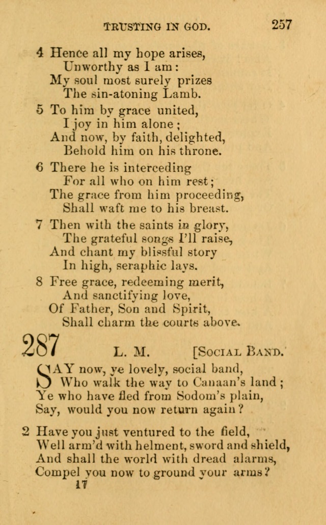 A Collection of Psalms, Hymns, and Spiritual Songs: suited to the various occasions of public worship and private devotion, of the church of Christ (6th ed.) page 257