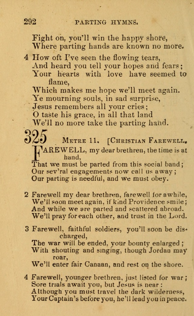 A Collection of Psalms, Hymns, and Spiritual Songs: suited to the various occasions of public worship and private devotion, of the church of Christ (6th ed.) page 292