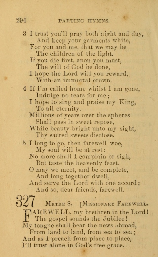 A Collection of Psalms, Hymns, and Spiritual Songs: suited to the various occasions of public worship and private devotion, of the church of Christ (6th ed.) page 294