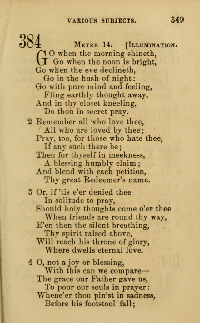 A Collection of Psalms, Hymns, and Spiritual Songs: suited to the various occasions of public worship and private devotion, of the church of Christ (6th ed.) page 349