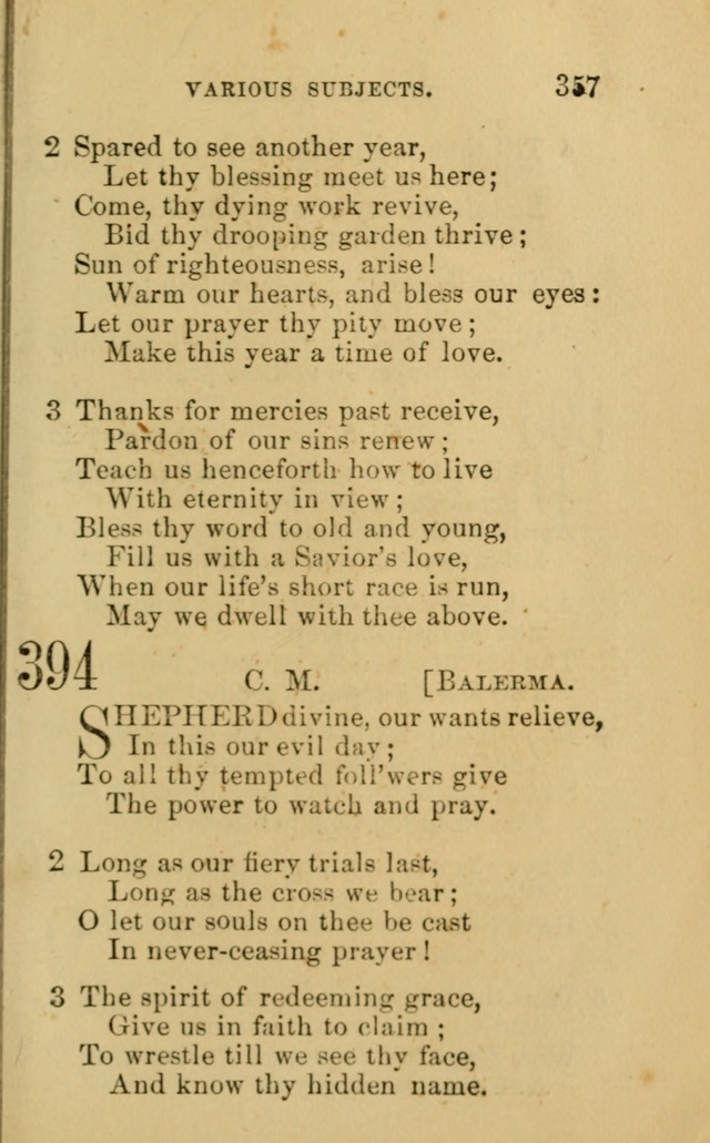 A Collection of Psalms, Hymns, and Spiritual Songs: suited to the various occasions of public worship and private devotion, of the church of Christ (6th ed.) page 357