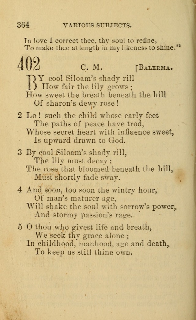 A Collection of Psalms, Hymns, and Spiritual Songs: suited to the various occasions of public worship and private devotion, of the church of Christ (6th ed.) page 364