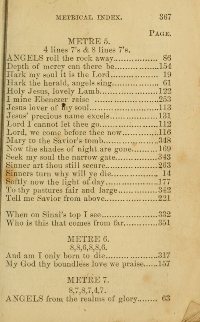 A Collection of Psalms, Hymns, and Spiritual Songs: suited to the various occasions of public worship and private devotion, of the church of Christ (6th ed.) page 367