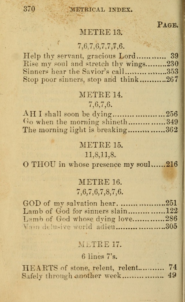 A Collection of Psalms, Hymns, and Spiritual Songs: suited to the various occasions of public worship and private devotion, of the church of Christ (6th ed.) page 370