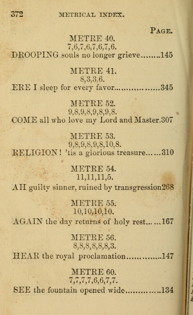 A Collection of Psalms, Hymns, and Spiritual Songs: suited to the various occasions of public worship and private devotion, of the church of Christ (6th ed.) page 372