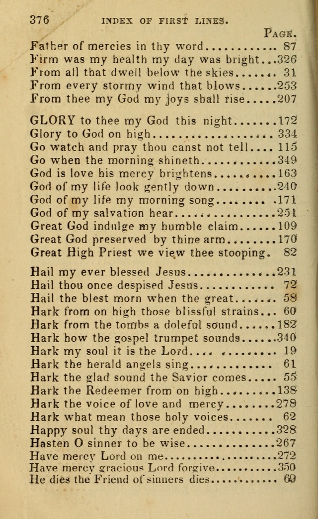 A Collection of Psalms, Hymns, and Spiritual Songs: suited to the various occasions of public worship and private devotion, of the church of Christ (6th ed.) page 376