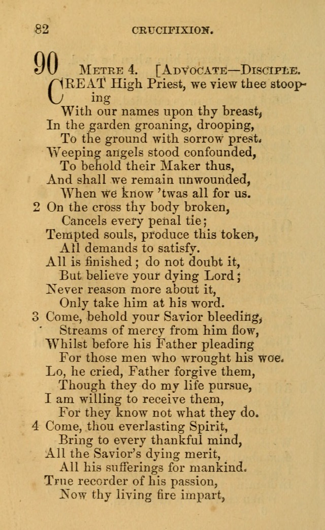 A Collection of Psalms, Hymns, and Spiritual Songs: suited to the various occasions of public worship and private devotion, of the church of Christ (6th ed.) page 82