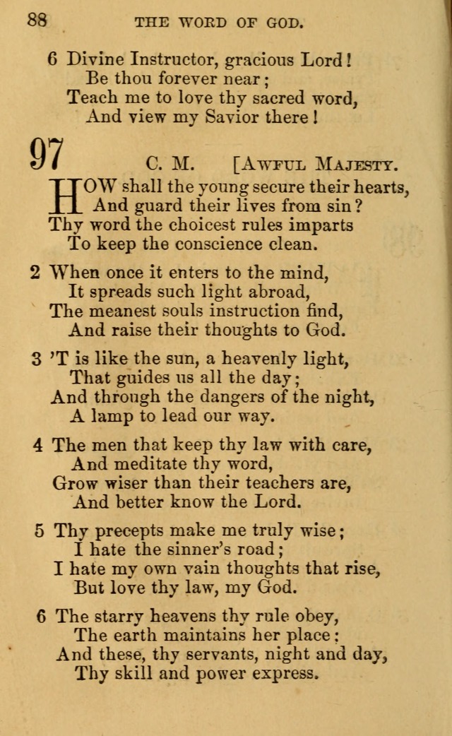 A Collection of Psalms, Hymns, and Spiritual Songs: suited to the various occasions of public worship and private devotion, of the church of Christ (6th ed.) page 88