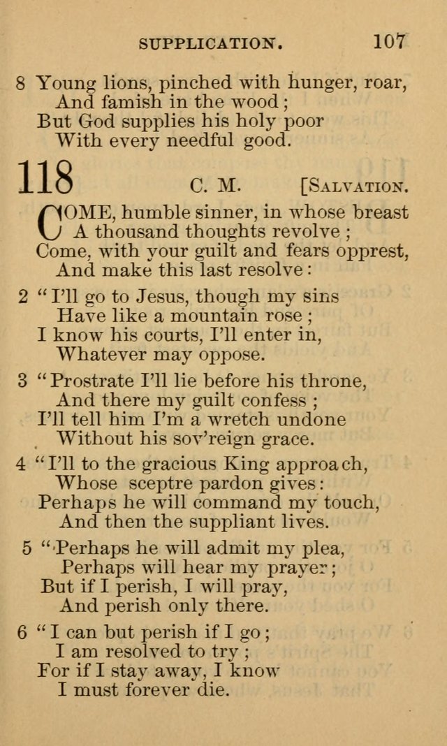 A Collection of Psalms and Hymns: suited to the various occasions of public worship and private devotion page 107