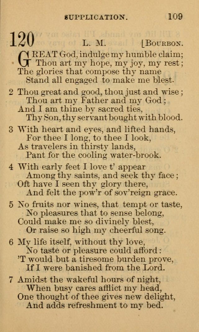 A Collection of Psalms and Hymns: suited to the various occasions of public worship and private devotion page 109