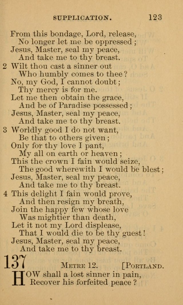 A Collection of Psalms and Hymns: suited to the various occasions of public worship and private devotion page 123