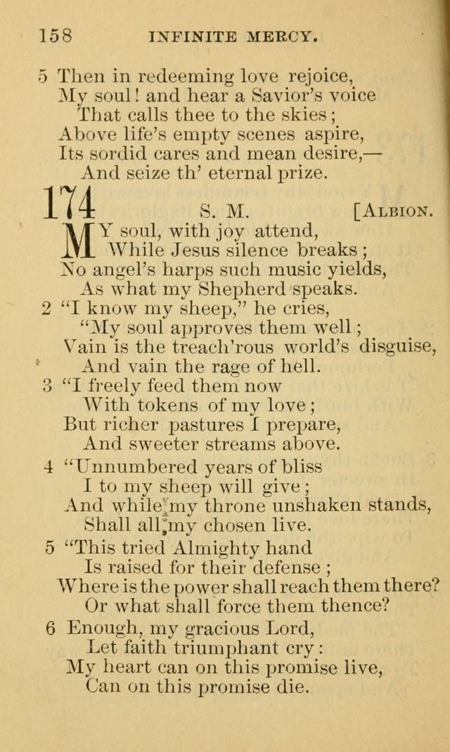 A Collection of Psalms and Hymns: suited to the various occasions of public worship and private devotion page 158