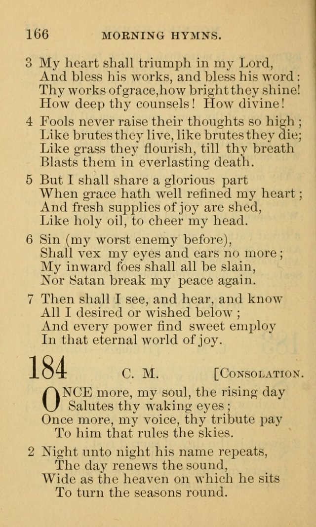 A Collection of Psalms and Hymns: suited to the various occasions of public worship and private devotion page 166