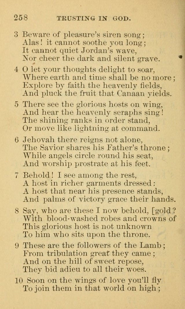 A Collection of Psalms and Hymns: suited to the various occasions of public worship and private devotion page 258