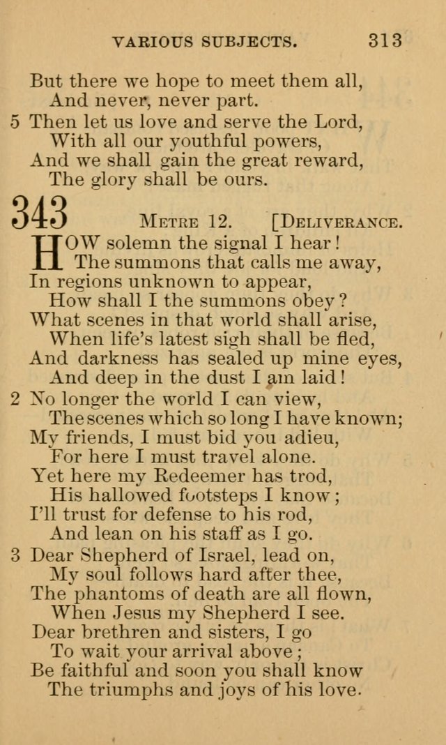 A Collection of Psalms and Hymns: suited to the various occasions of public worship and private devotion page 313