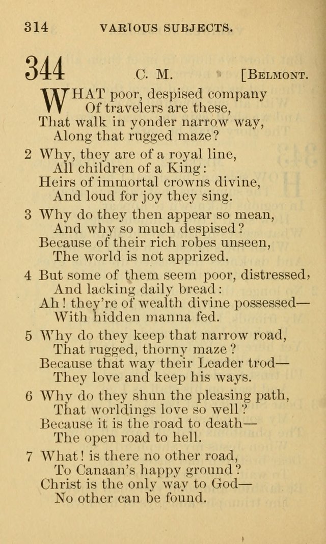 A Collection of Psalms and Hymns: suited to the various occasions of public worship and private devotion page 314