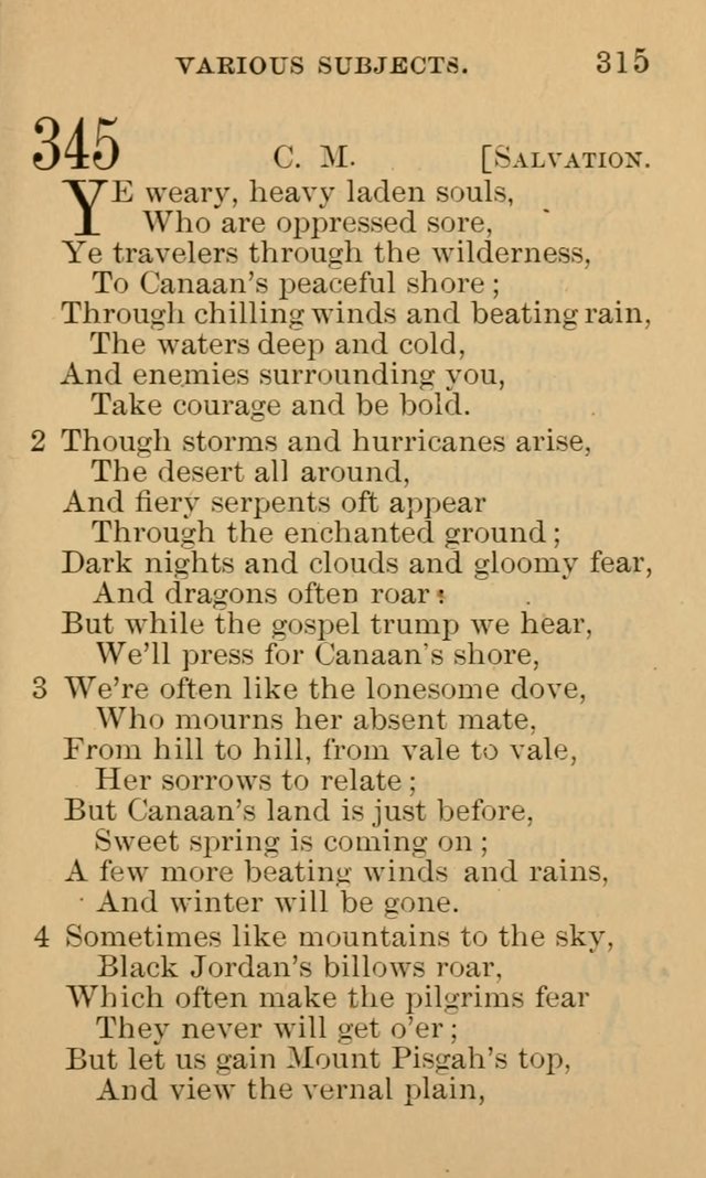 A Collection of Psalms and Hymns: suited to the various occasions of public worship and private devotion page 315