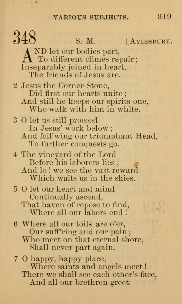 A Collection of Psalms and Hymns: suited to the various occasions of public worship and private devotion page 319