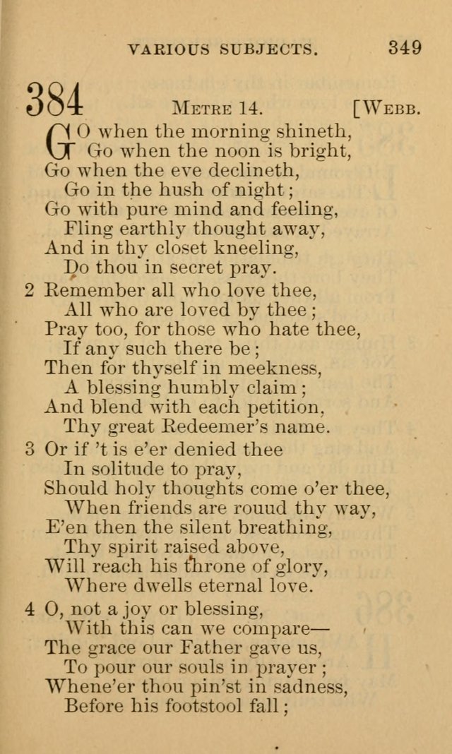 A Collection of Psalms and Hymns: suited to the various occasions of public worship and private devotion page 349