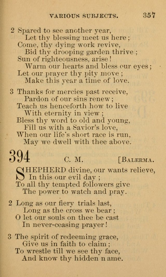 A Collection of Psalms and Hymns: suited to the various occasions of public worship and private devotion page 357