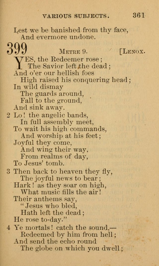 A Collection of Psalms and Hymns: suited to the various occasions of public worship and private devotion page 361