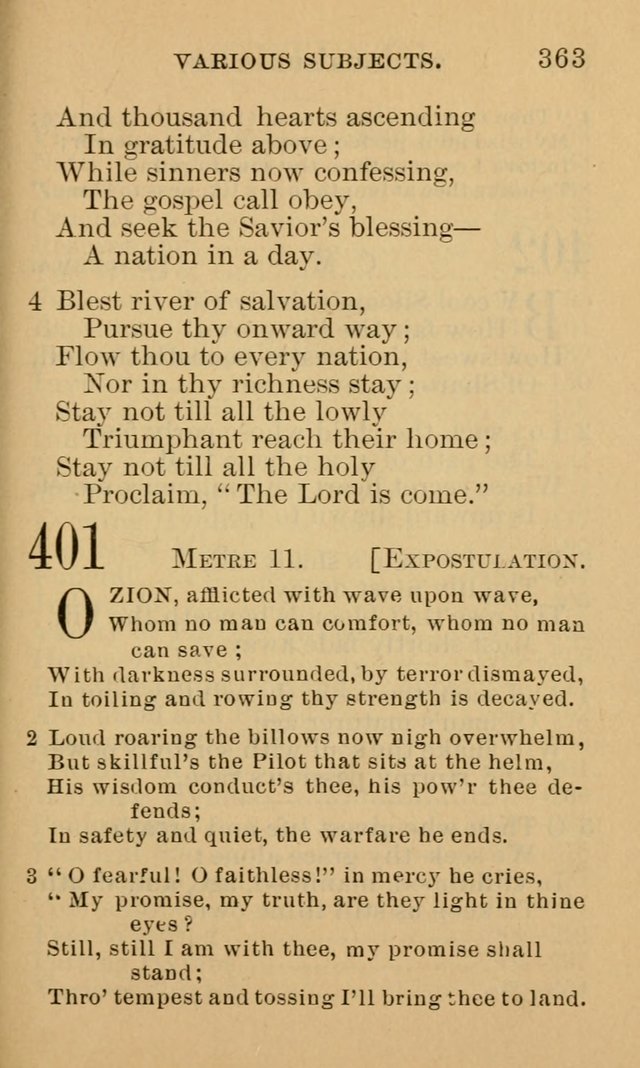 A Collection of Psalms and Hymns: suited to the various occasions of public worship and private devotion page 363