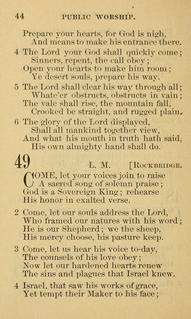 A Collection of Psalms and Hymns: suited to the various occasions of public worship and private devotion page 44