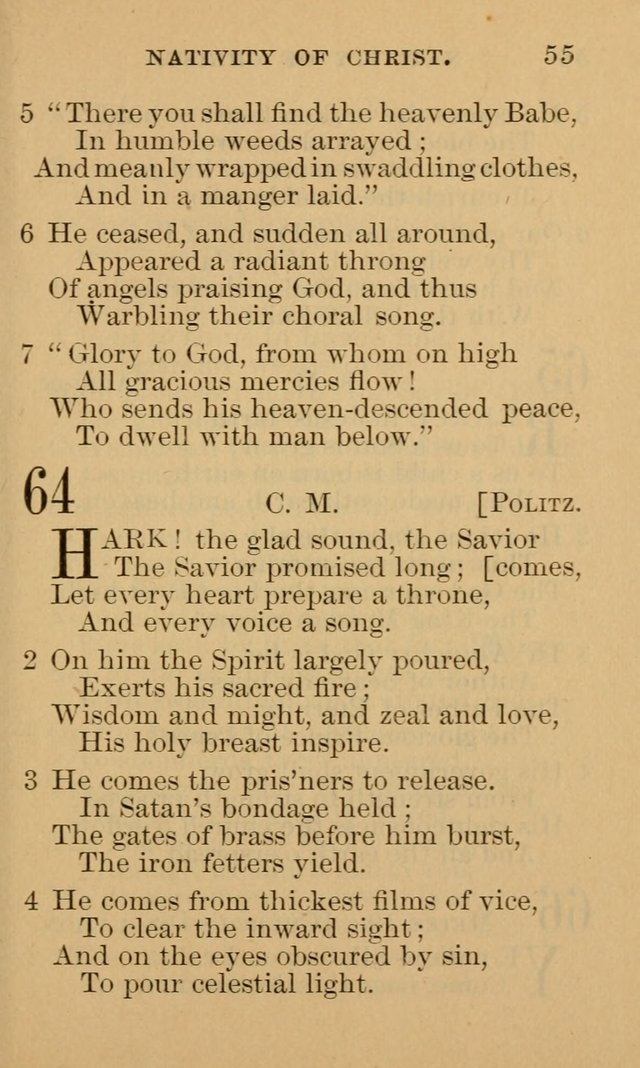 A Collection of Psalms and Hymns: suited to the various occasions of public worship and private devotion page 55