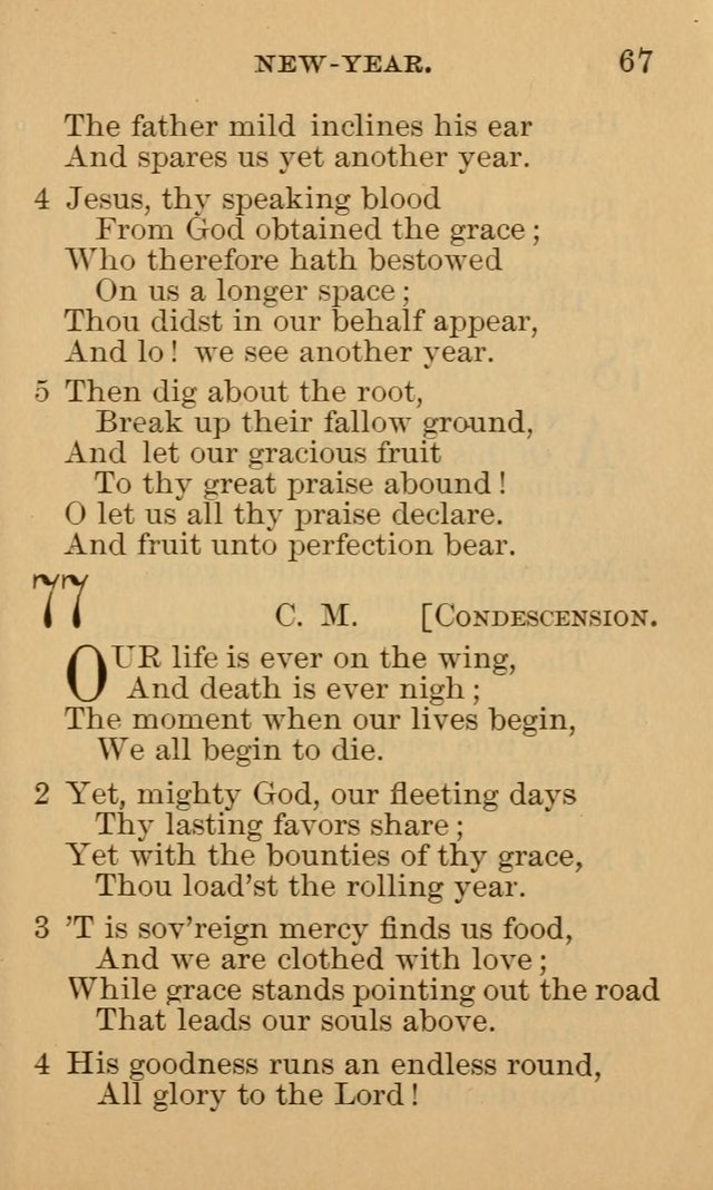 A Collection of Psalms and Hymns: suited to the various occasions of public worship and private devotion page 67