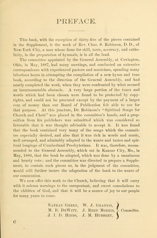 Cumberland Presbyterian hymnal: a selection of spiritual songs for use in the Cumberland Presbyterian Church page 12