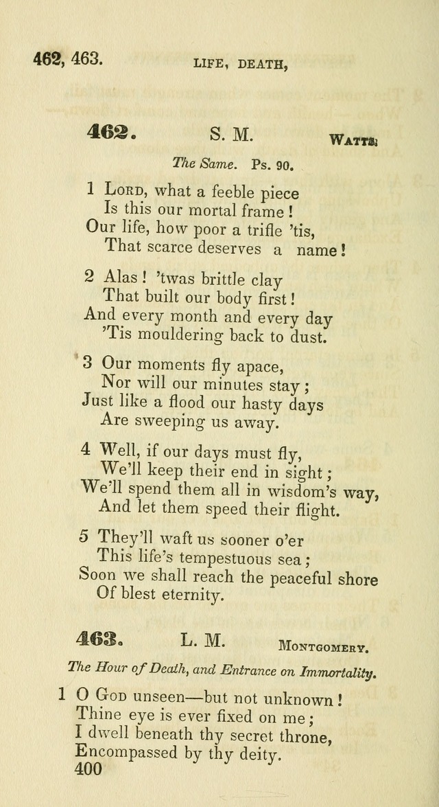 A Collection of Psalms and Hymns for the use of Universalist Societies and Families (13th ed.) page 400