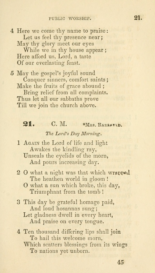 A Collection of Psalms and Hymns for the use of Universalist Societies and Families (13th ed.) page 43