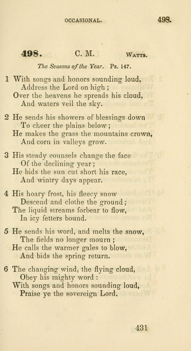 A Collection of Psalms and Hymns for the use of Universalist Societies and Families (13th ed.) page 431