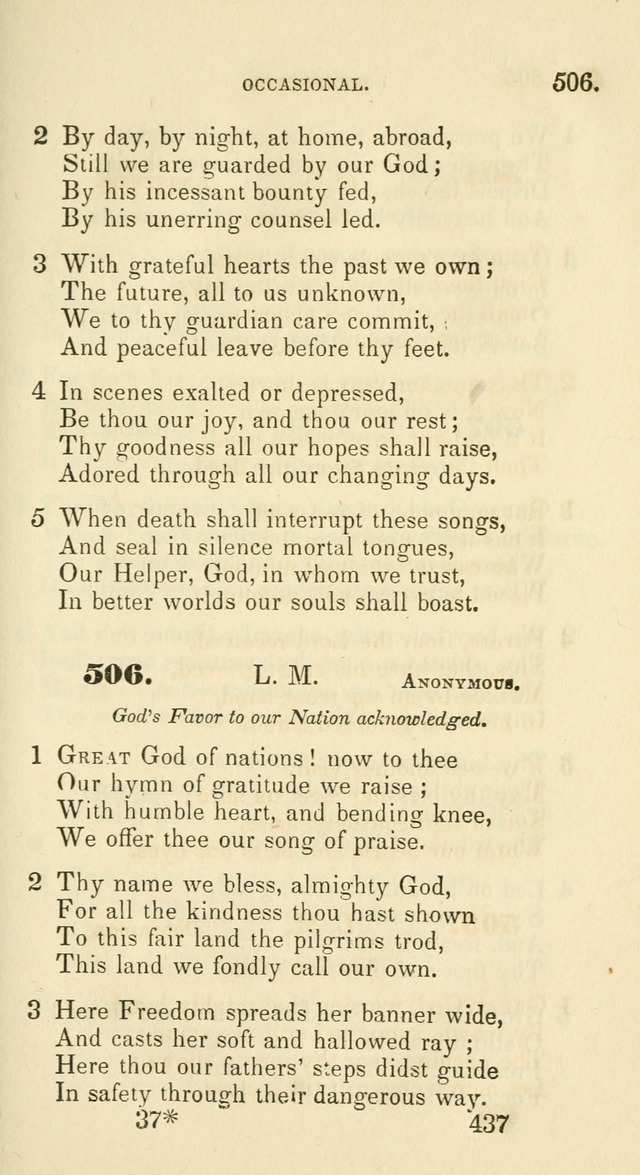 A Collection of Psalms and Hymns for the use of Universalist Societies and Families (13th ed.) page 437