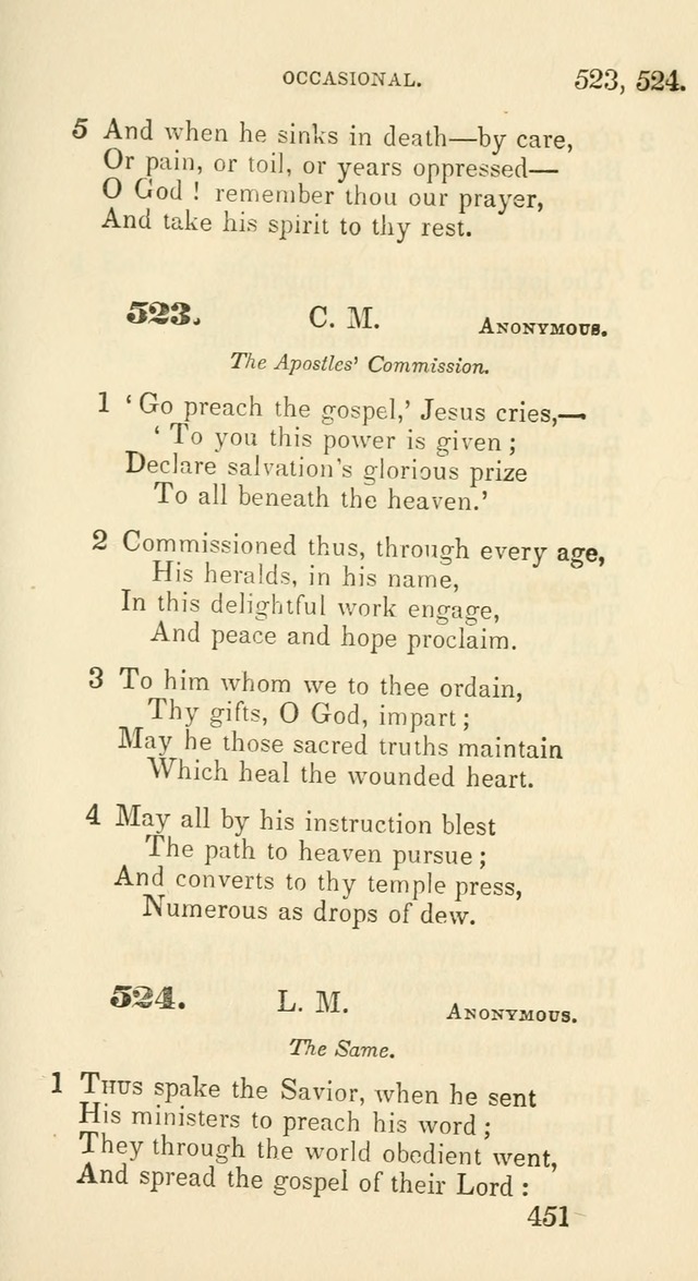 A Collection of Psalms and Hymns for the use of Universalist Societies and Families (13th ed.) page 451