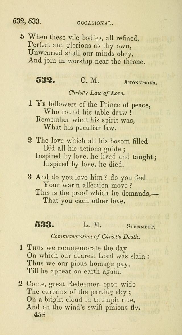 A Collection of Psalms and Hymns for the use of Universalist Societies and Families (13th ed.) page 460