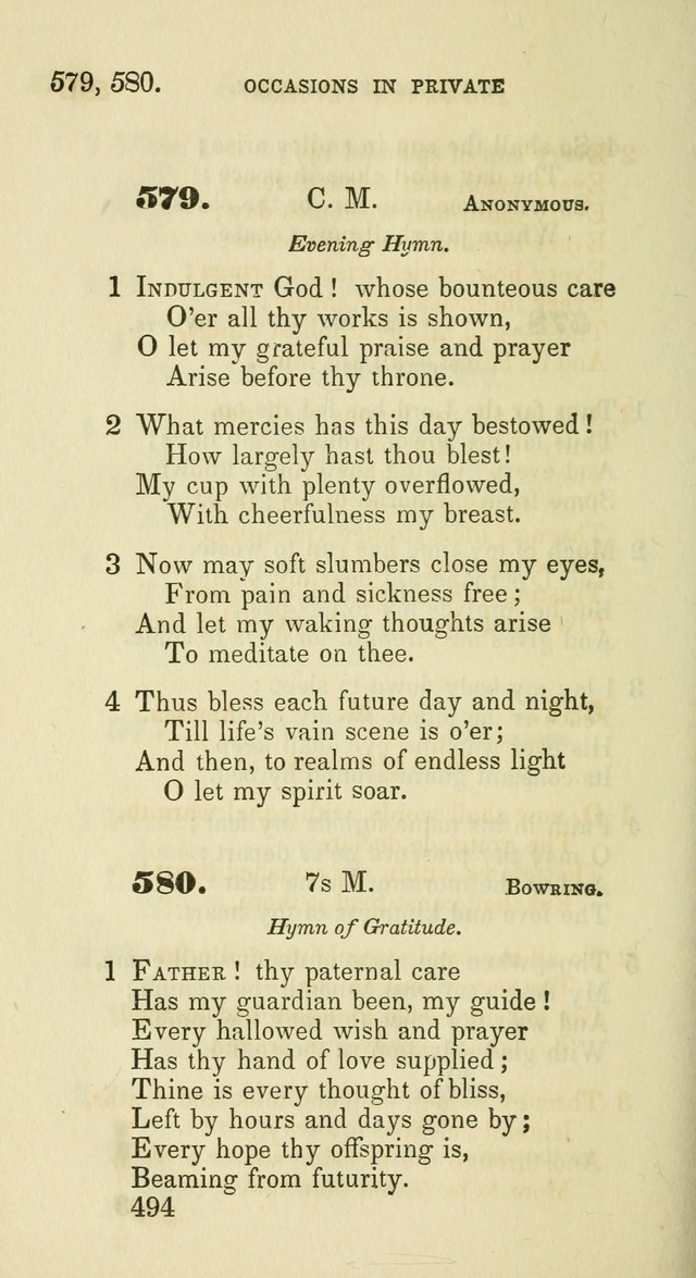 A Collection of Psalms and Hymns for the use of Universalist Societies and Families (13th ed.) page 496