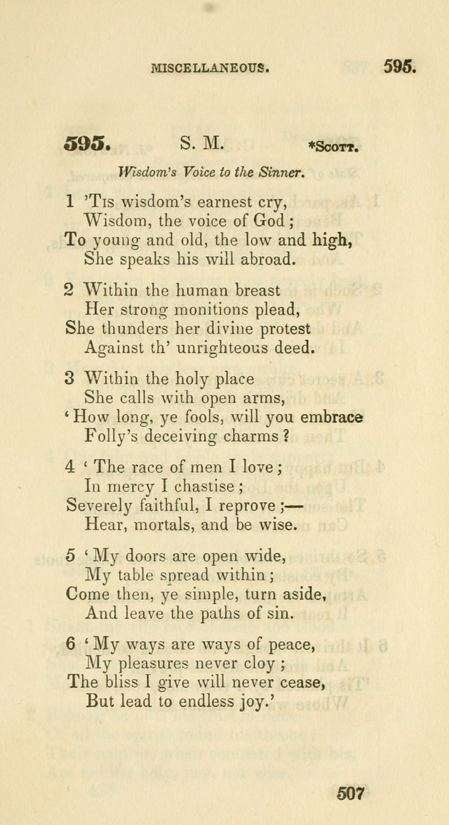 A Collection of Psalms and Hymns for the use of Universalist Societies and Families (13th ed.) page 509