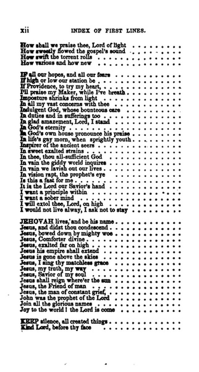 A Collection of Psalms and Hymns for the Use of Universalist Societies and Families 16ed.   page 13