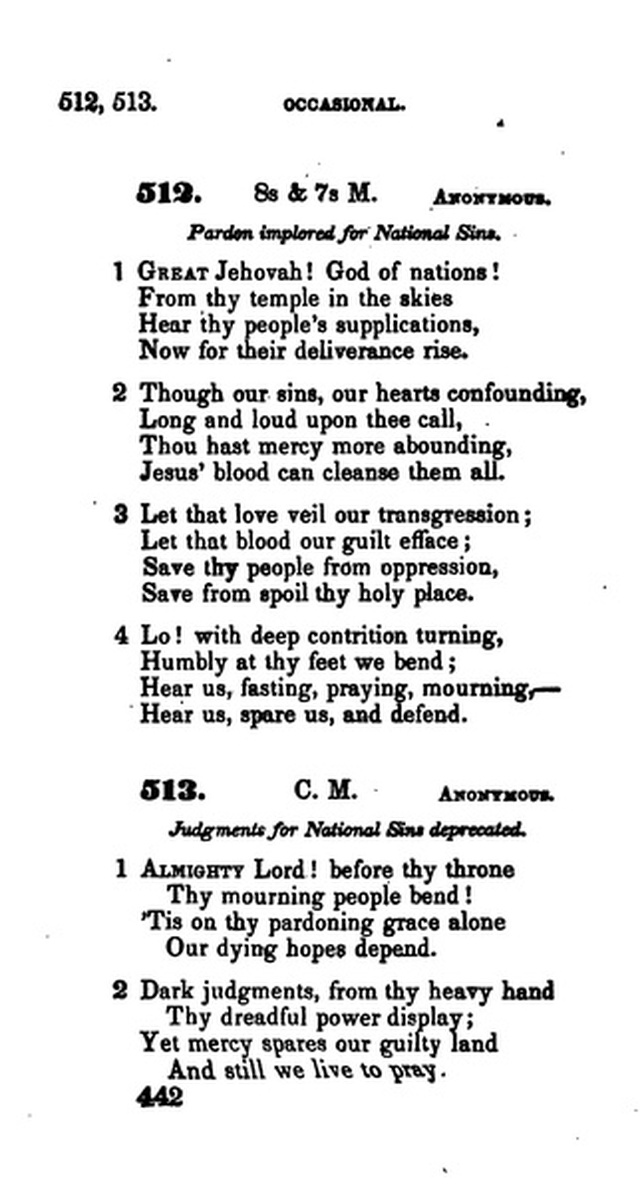 A Collection of Psalms and Hymns for the Use of Universalist Societies and Families 16ed.   page 443