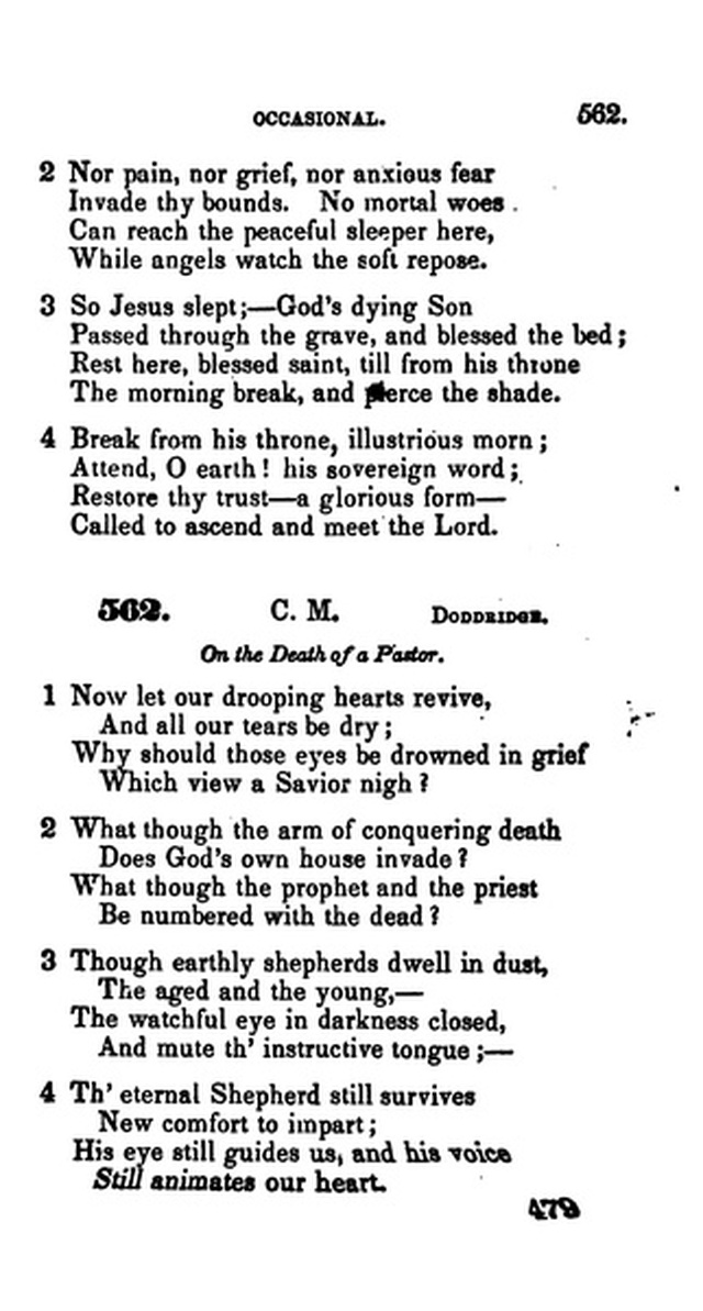 A Collection of Psalms and Hymns for the Use of Universalist Societies and Families 16ed.   page 480