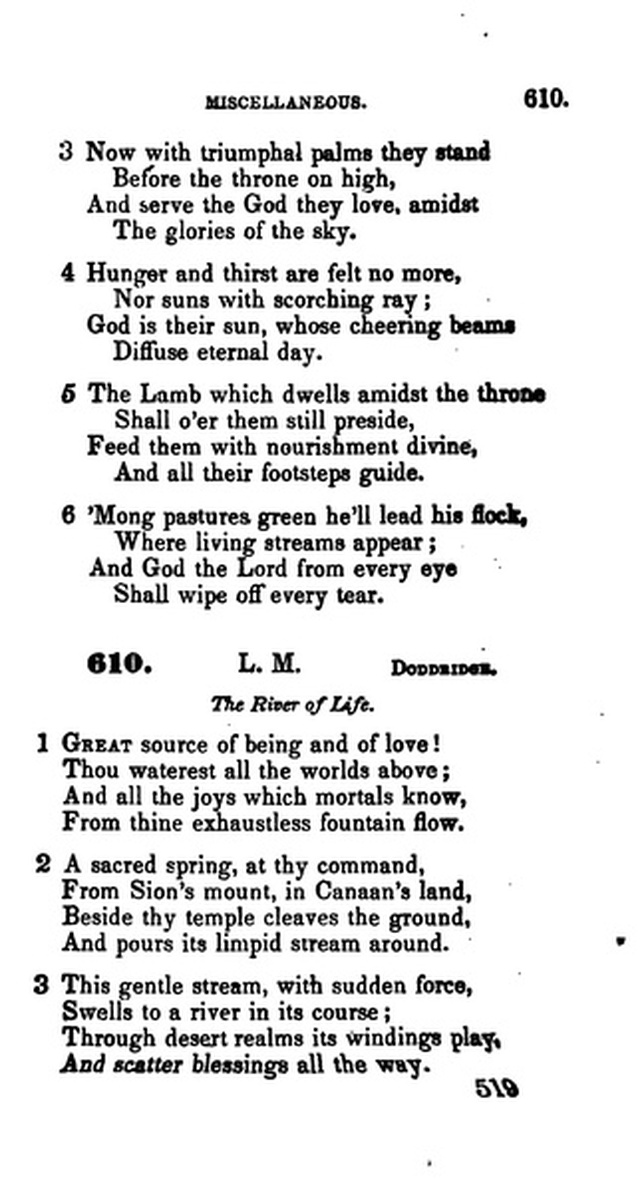 A Collection of Psalms and Hymns for the Use of Universalist Societies and Families 16ed.   page 520