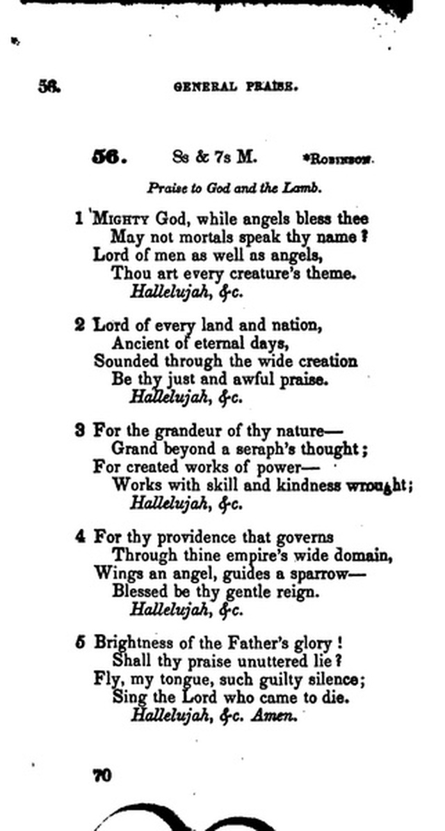 A Collection of Psalms and Hymns for the Use of Universalist Societies and Families 16ed.   page 71