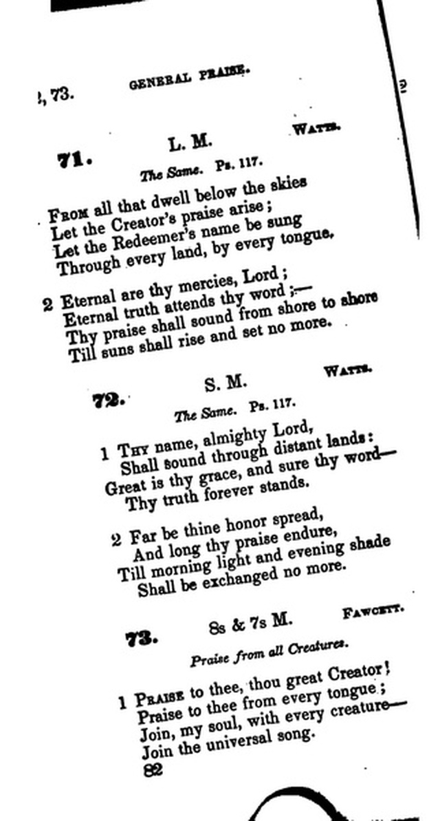 A Collection of Psalms and Hymns for the Use of Universalist Societies and Families 16ed.   page 83