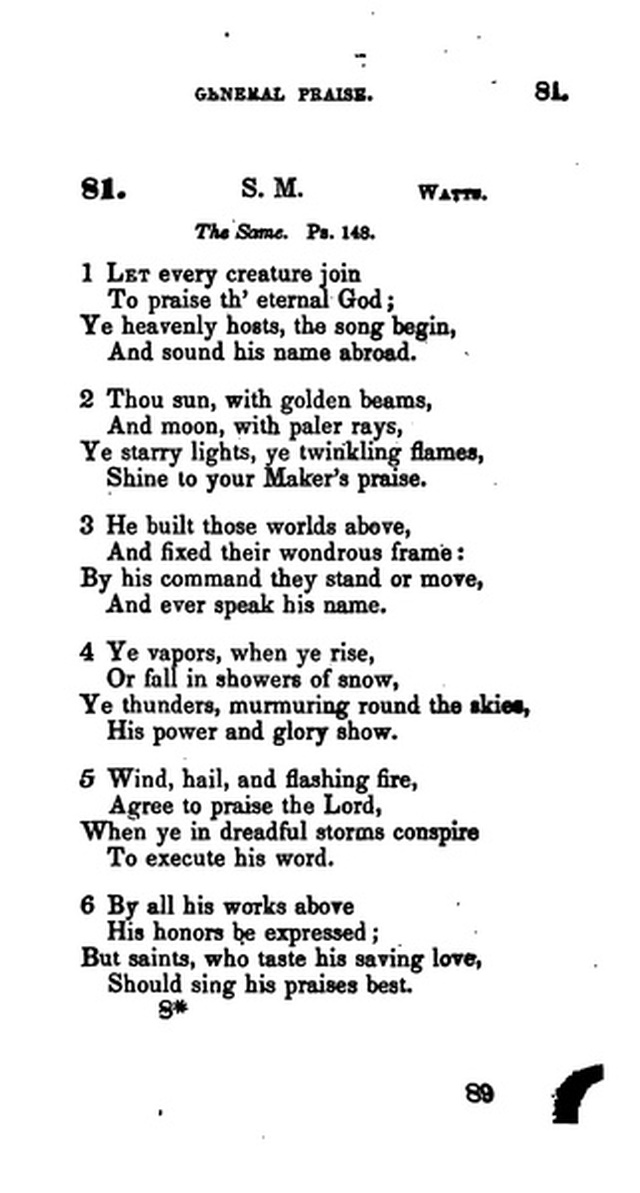 A Collection of Psalms and Hymns for the Use of Universalist Societies and Families 16ed.   page 90